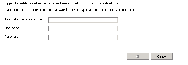 Credential Manager Network Location